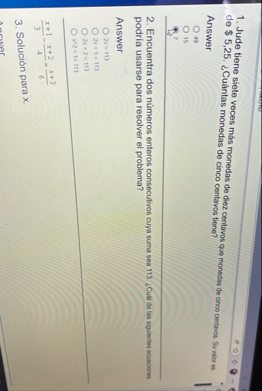 Jude tiene siete veces m s monedas de diez