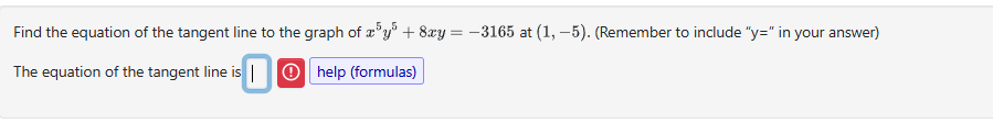 Find the equation o f the tangent line t o the