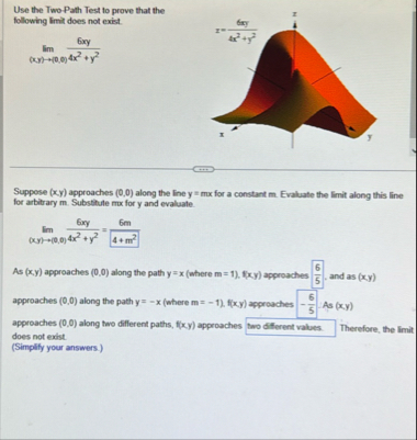 Use the Two Path Test to prove that the following