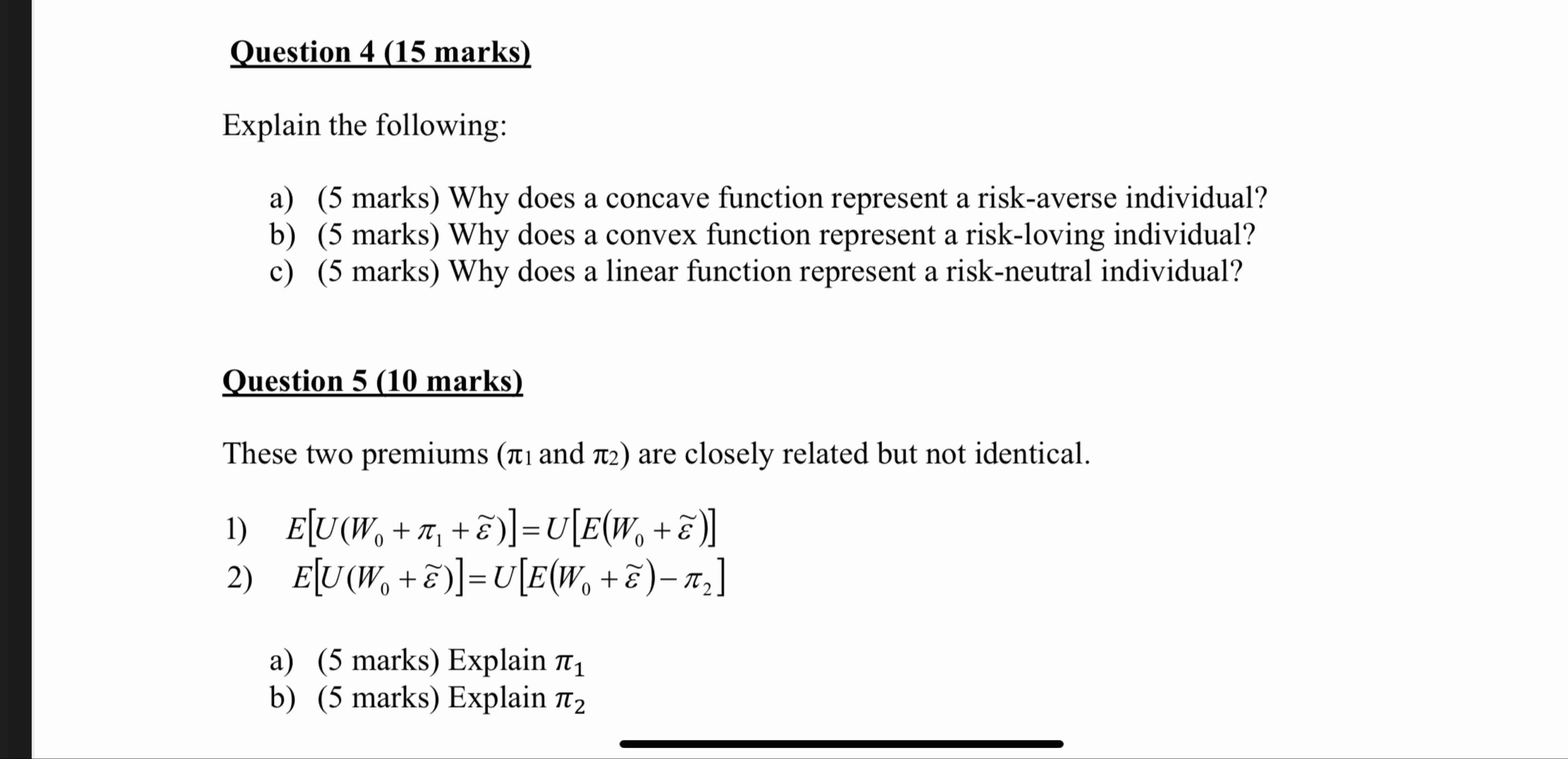 Question 4 ( 1 5 marks ) Explain the following: a