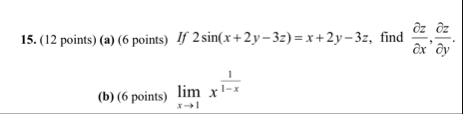 ( 1 2 points ) ( a ) ( 6 points ) If 2 s i n ( x