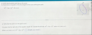 a . Werly that the glues point lies on the carre.