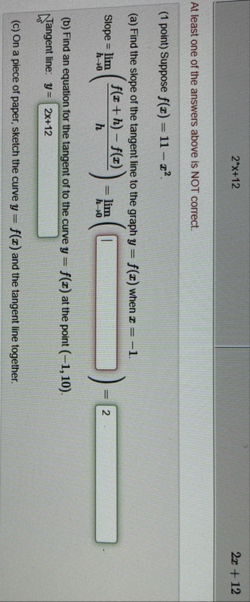 2 * * x 1 2 2 x 1 2 At least one of the answers
