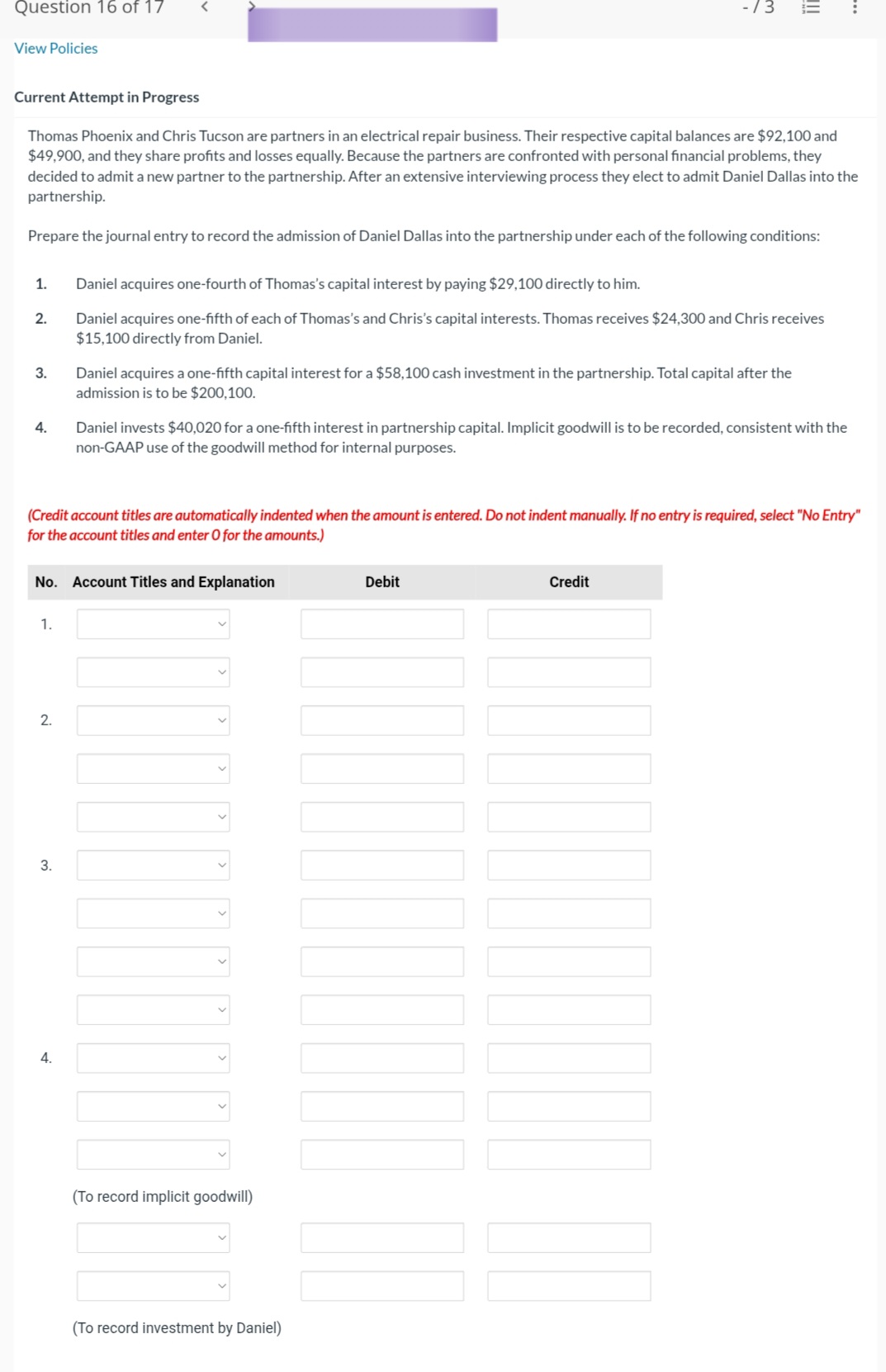 Current Attempt in Progress Thomas Phoenix and