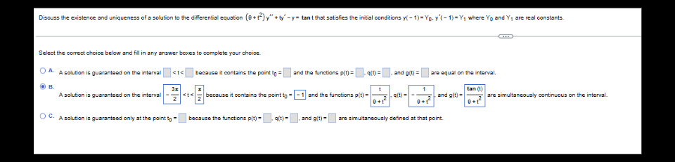 Discuss the existence and uniqueness o f a