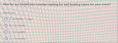 How far out should you consider looking for and