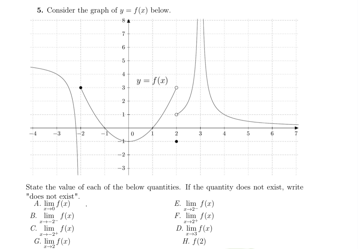 State the value o f each o f the below