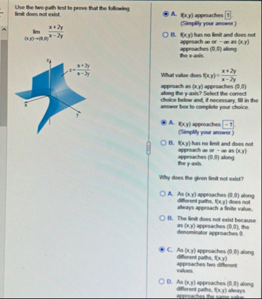 Use the two - path lest to prove that the