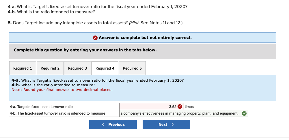 I need help getting the fixed - asset turnover