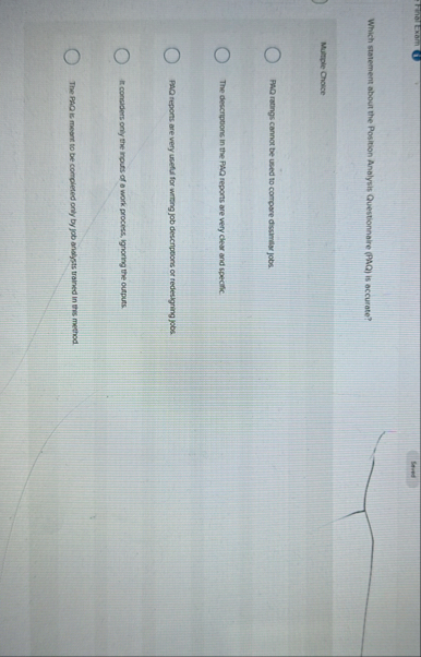 Finatexam Stated Which statement about the