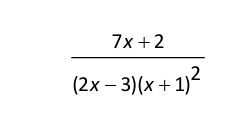 code class = "asciimath" > ( 7 x + 2 ) / ( ( 2 x