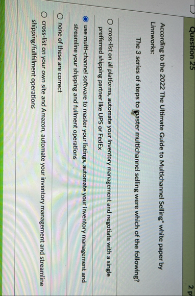 Question 2 5 2 p According to the 2 0 2 2 The