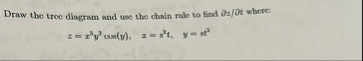 Draw the tree diagram and use the chain rule to