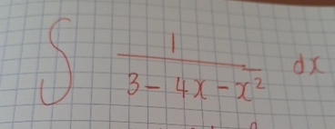 1 3 - 4 x - x 2 d x