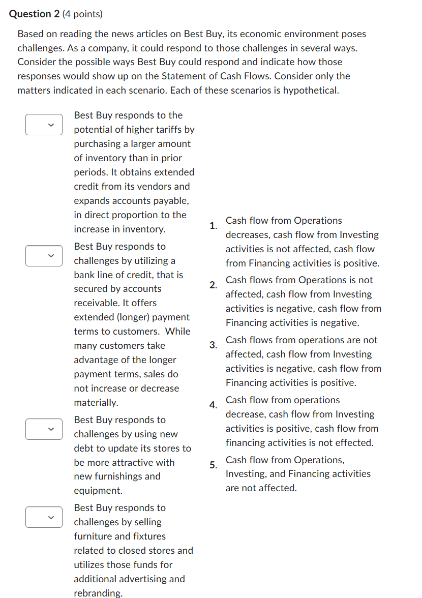Question 2 ( 4 points ) Based on reading the news