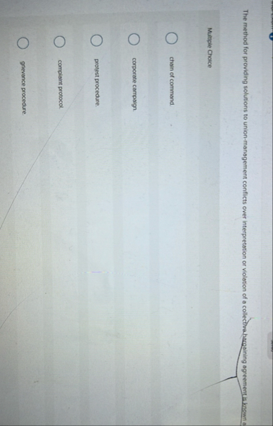 The method for providing solutions to union -