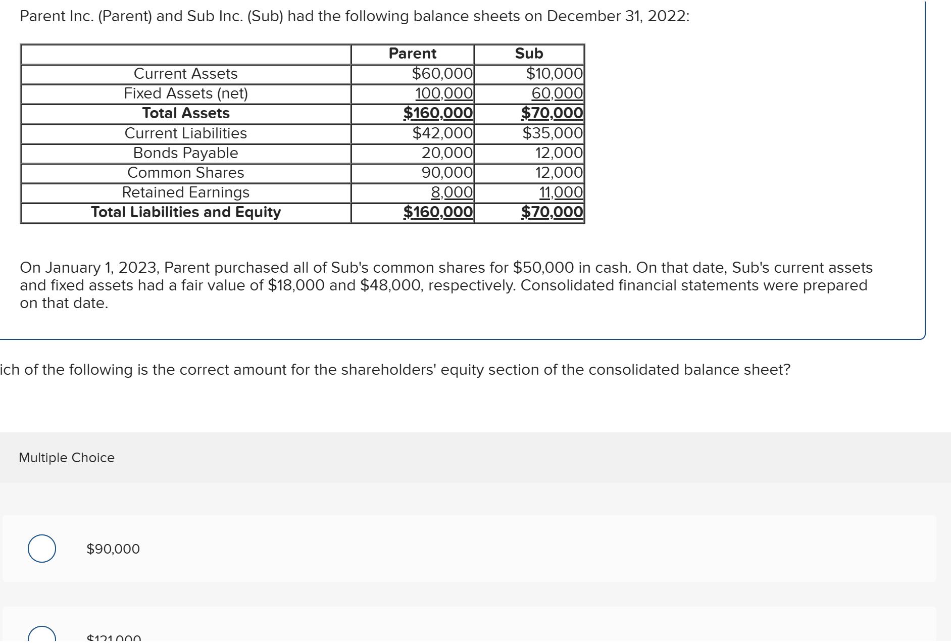 Parent Inc. ( Parent ) and Sub Inc. ( Sub ) had