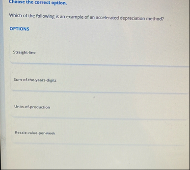 Choose the correct option. Which of the following