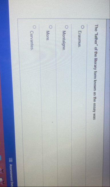 The "father" of the literary form known as the