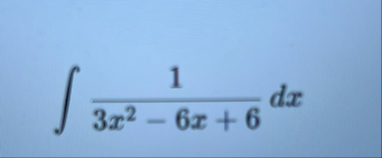 1 3 x 2 - 6 x 6 d x