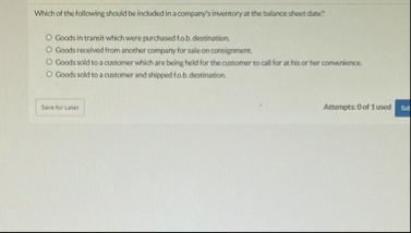 Which of the following should be included in a