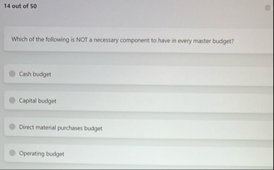 1 4 out of 5 0 Which of the following is NOT a