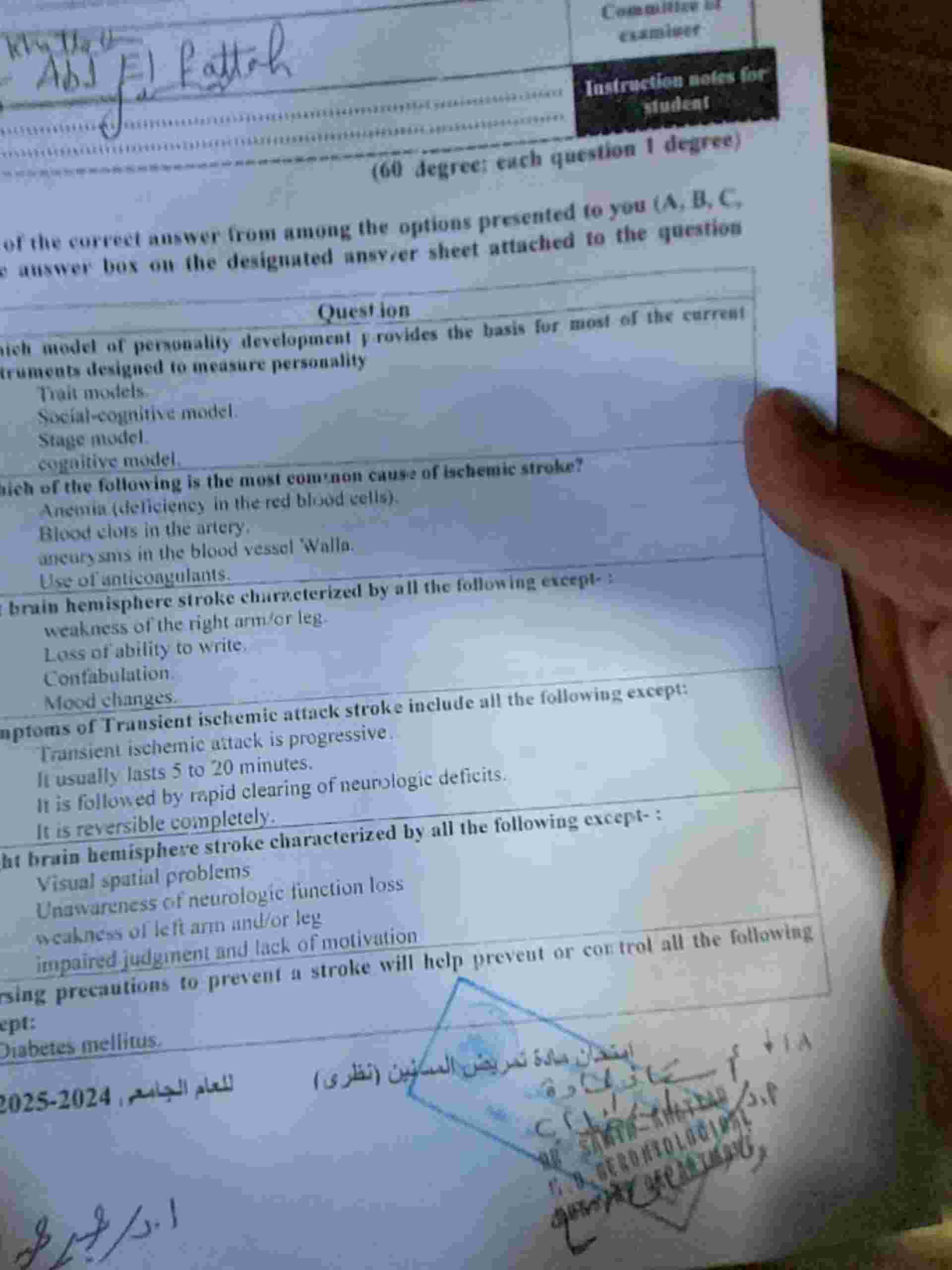 ( 6 0 degreet euch question 1 degree ) of the