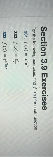 Section 3 . 9 Exercises For the following