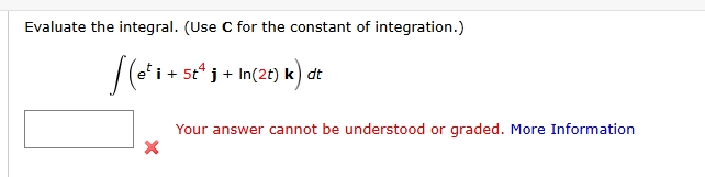 Evaluate the integral. ( U s e C for the constant
