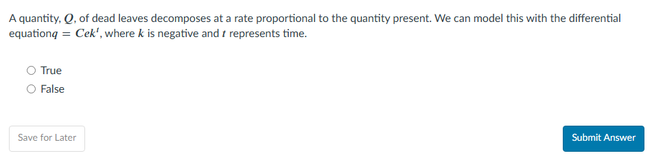 A quantity, \ ( \ boldsymbol { Q } \ ) , of dead
