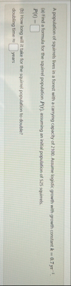 A population of squirrels lives in a forest with