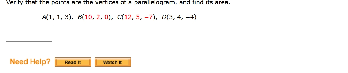 Verify that the points are the vertices o f a