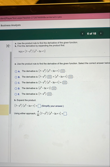 dent / PlayerTest . aspx?testld = 2 7 2 8 7 4 6 8