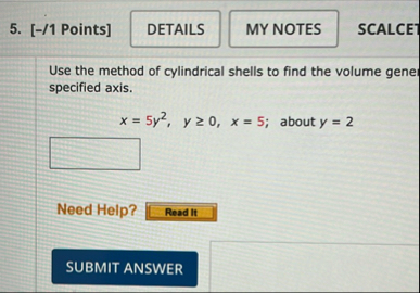 [ - / 1 Points ] SCALCE Use the method of