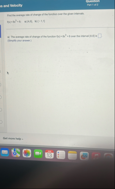 Question s and Velocity Part 1 cl 2 Find the