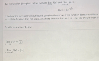 For the function f ( x ) given below, evaluate
