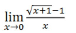 lim x 0 x + 1 2 - 1 x