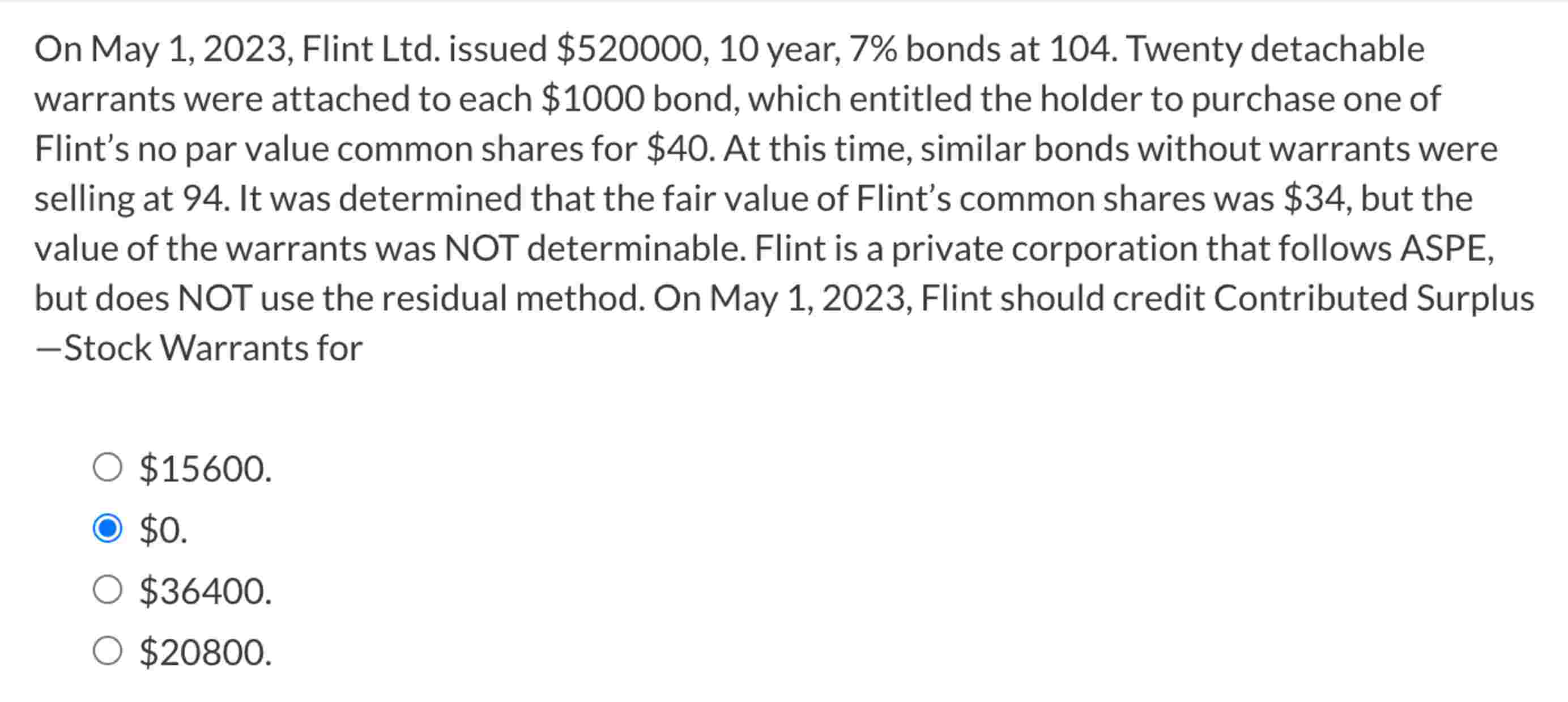 On May 1 , 2 0 2 3 , Flint Ltd . issued $ 5 2 0 0
