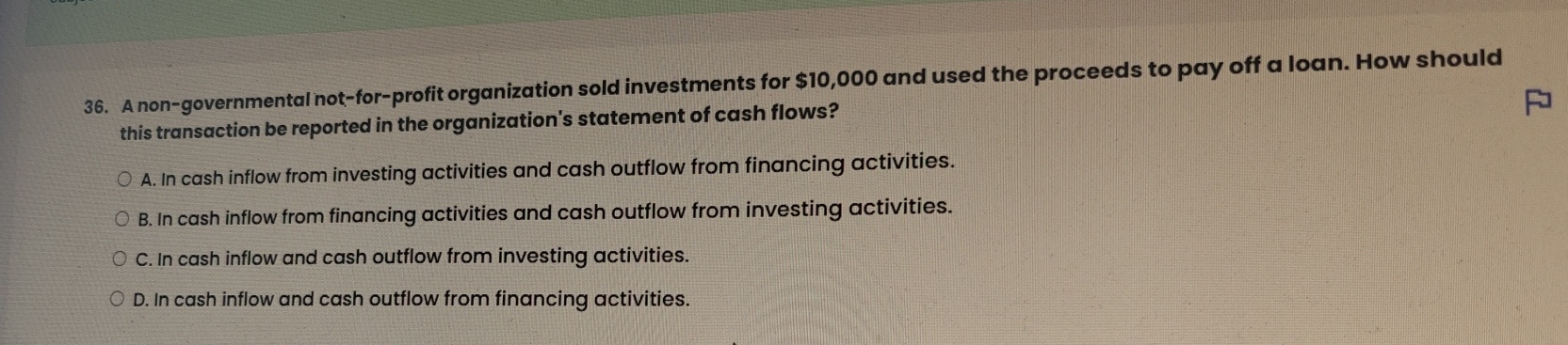 A non - governmental not - for - profit