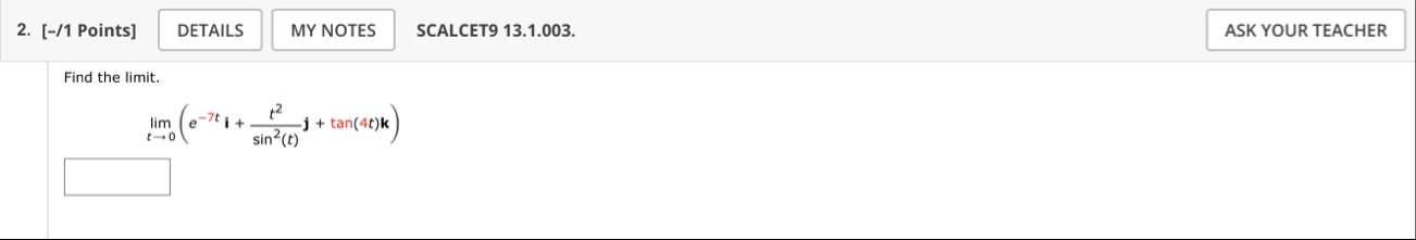 [ - / 1 Points ] SCALCET 9 1 3 . 1 . 0 0 3 . Find