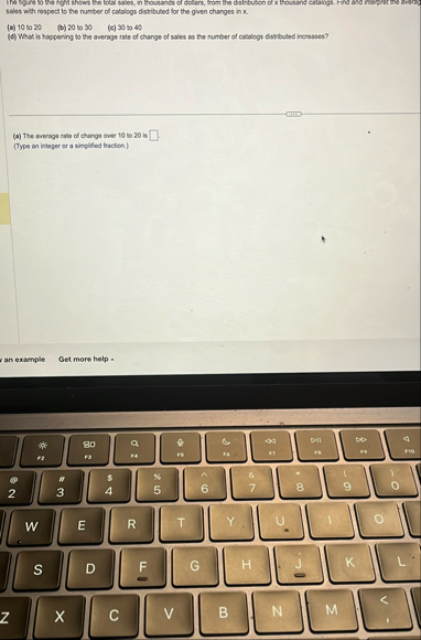 sales with respect to the number of calalogs