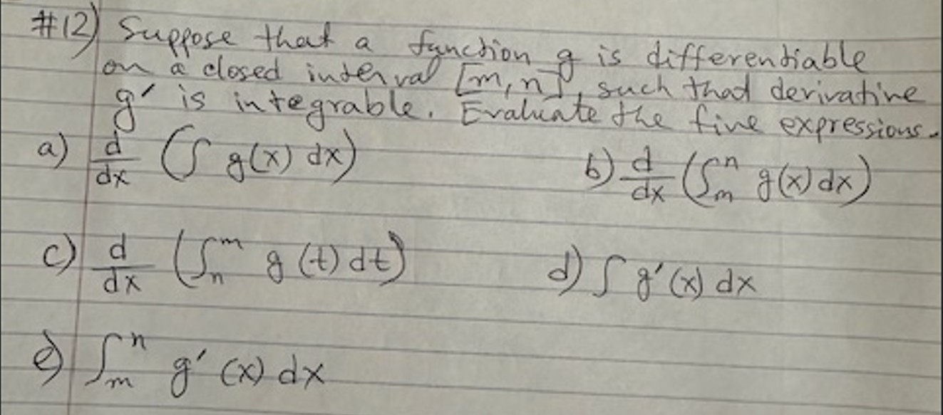 # 1 2 g i s differentiable o n a closed interval