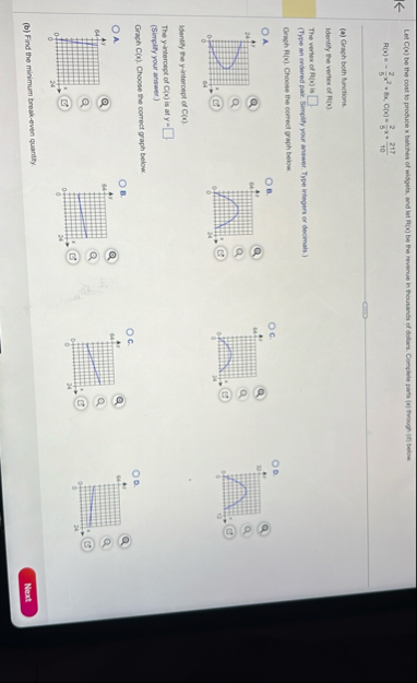 Let G ( x ) be the cost to produce x batches of
