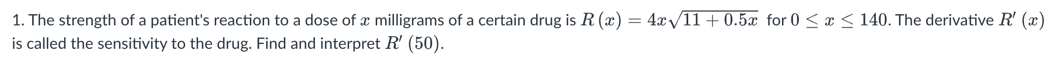 The strength o f a patient's reaction t o a dose