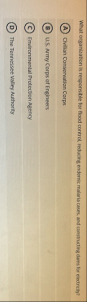 What organization is responsible for flood