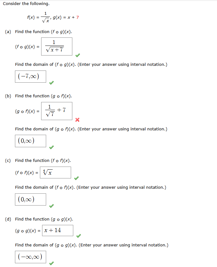 Consider the following. f ( x ) = 1 x 2 , g ( x )