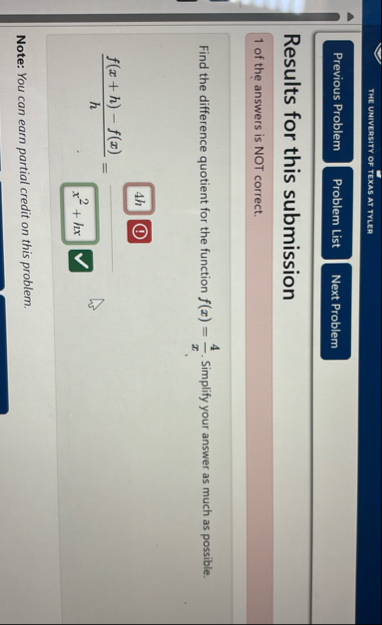 THE UNIVERSITY OF TEXAS AT TYLER Results for this