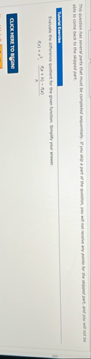 This question has several parts that must be