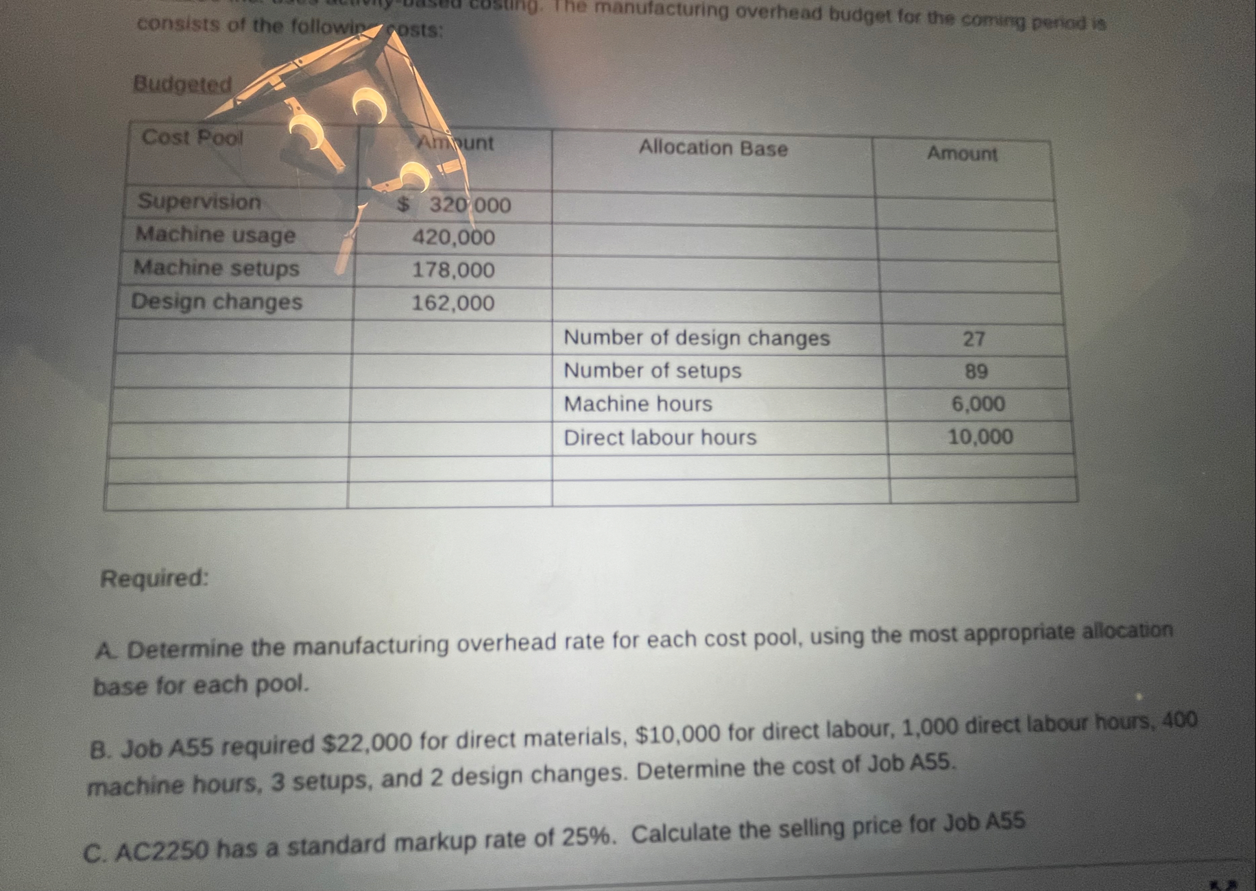 \ table [ [ \ table [ [ consists of the followi ]