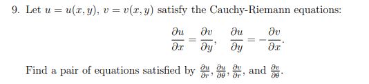 Let u = u ( x , y ) , v = v ( x , y ) satisfy the